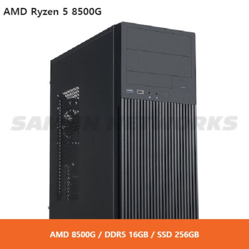 PCKOREA AMD 8500G 가성비 내장그래픽기반 조립컴퓨터 PC [AMD8500G/DDR5 16GB/SSD256GB]