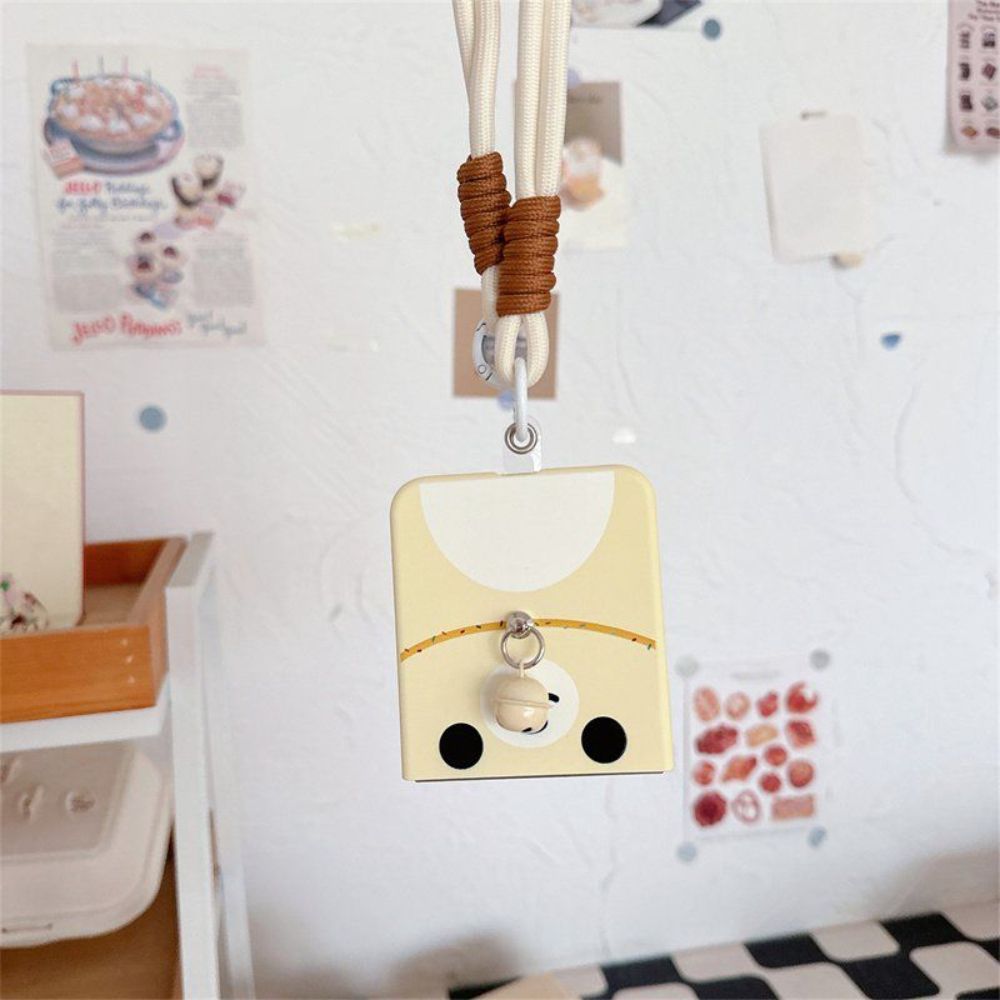 z플립6 케이스 귀여운 벨베어 커버 로프 스트랩 하드쉘 + 핸드 삼성 갤럭시 Z 플립6 - 상세 이미지 4