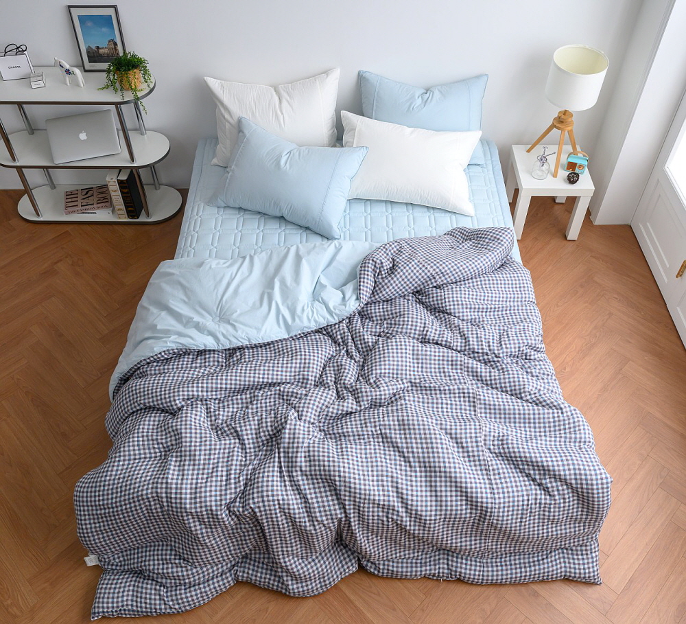 신혼이불 호텔이불 호텔침구 세트 침구류 체크 모달