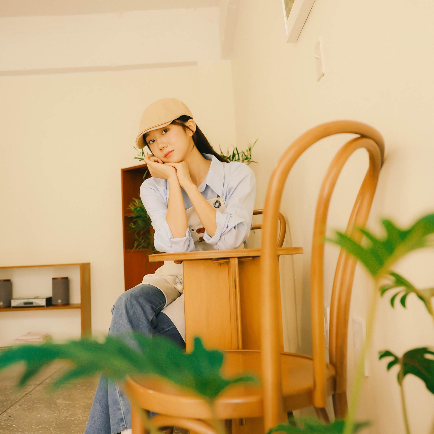 국내생산 남자 여성 뉴스보이캡 카페모자 바리스타 식당 모자 - 상세 이미지 4