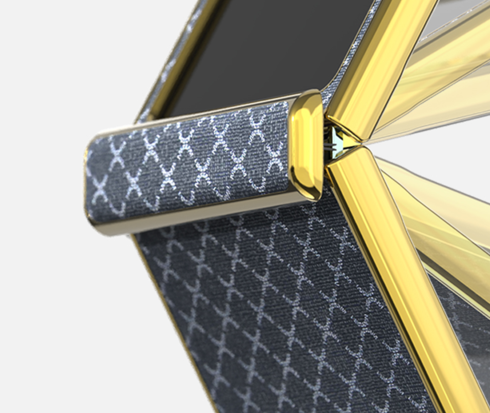 힌지보호 풀커버 전면 강화유리 가죽 케이스 브라운, 갤럭시Z 플립5 - 상세 이미지 4