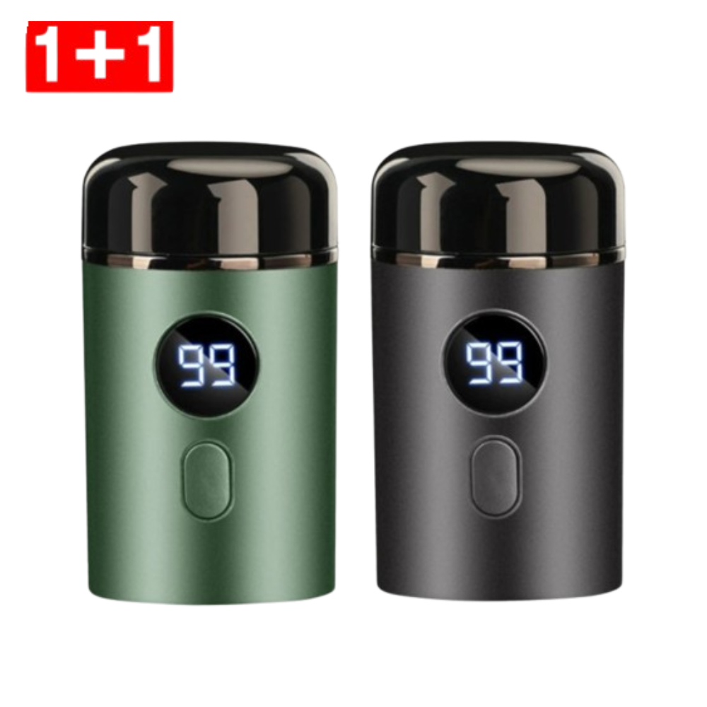 휴대용 미니 전기 면도기 전동 트리머 충전식 차량용 여행용 헤드방수 1+1