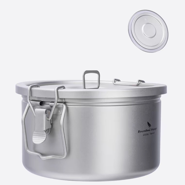 티타늄 저당밥솥 캠핑 백패킹 코펠 압력솥 찜기 친환경 초경량 이미지 6