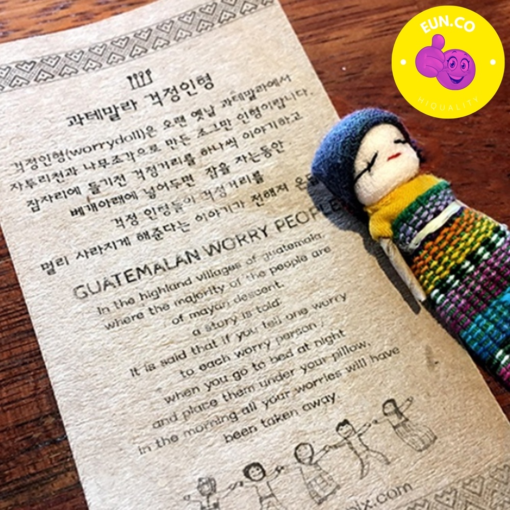 걱정 대신해주는 인형 돈워리 미니 인디언 소품 인테리어 장식 - 상품 이미지