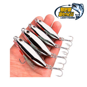 행운을파는낚시 케이 크롬메탈지그 실버 7g 쇼어지깅 참치 농어 삼치 우럭... 운동러 솔직 후기 | 실사용 리뷰 - 상품 이미지 1