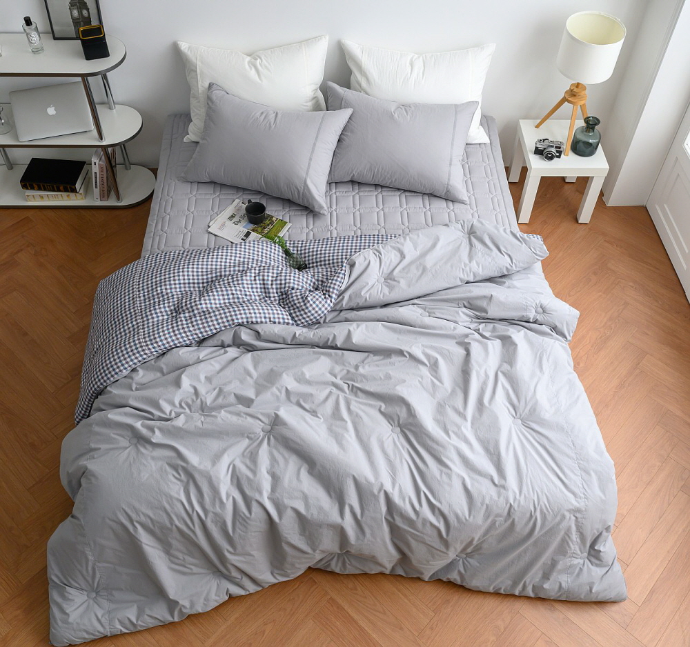 신혼이불 호텔이불 호텔침구 세트 침구류 체크 모달