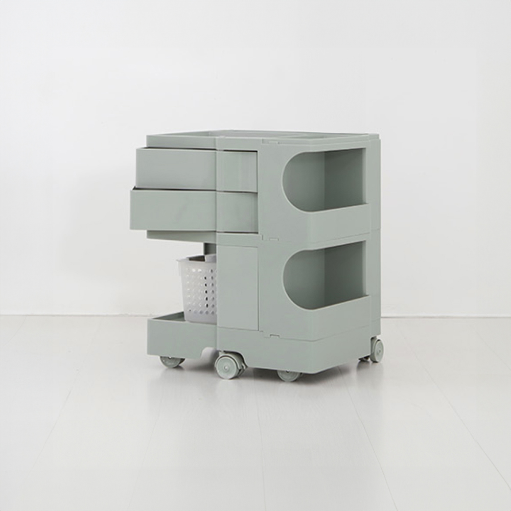 빙그리 회전서랍 트롤리 2단 그린 0079.1106