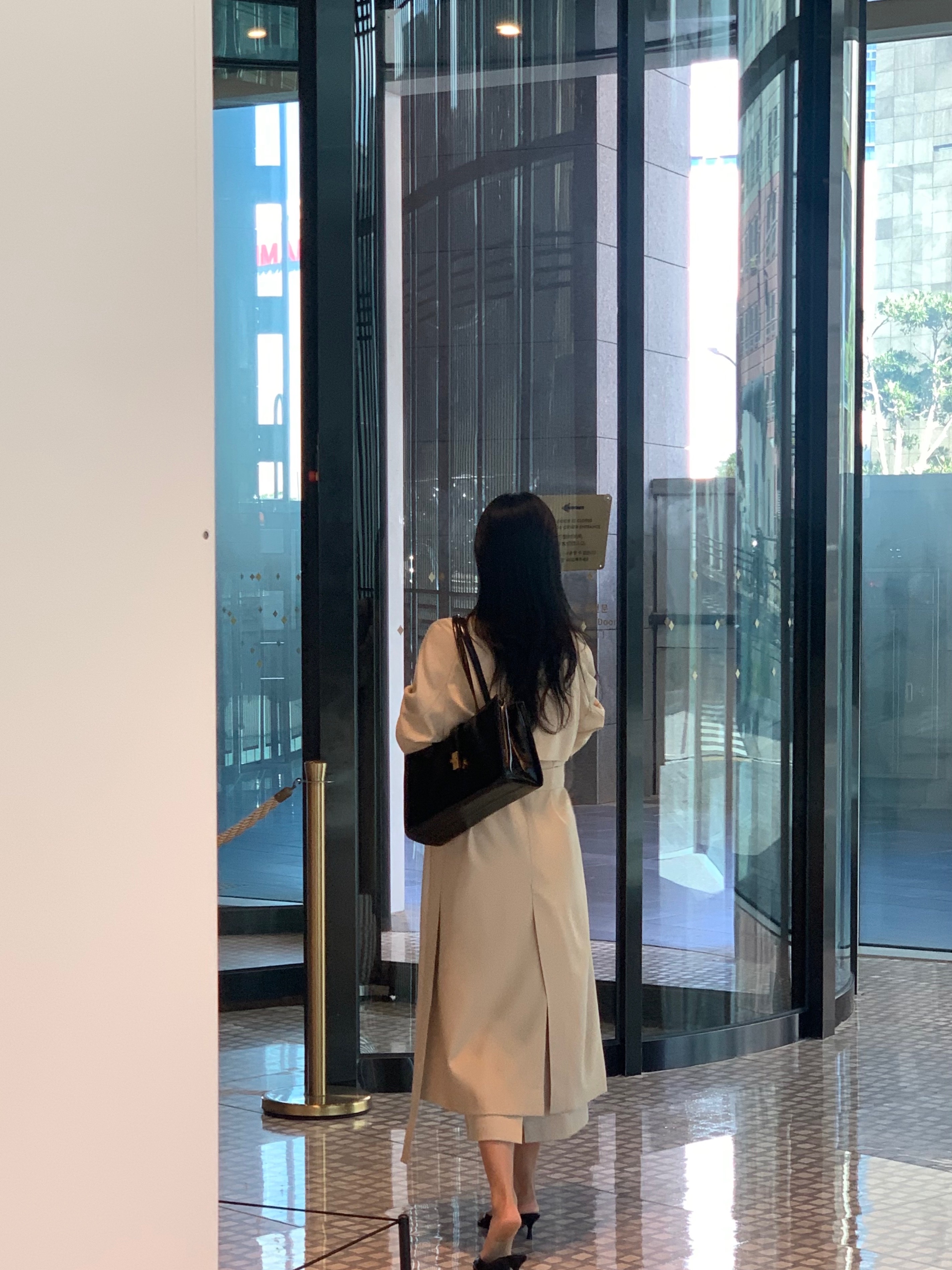 [Premium]🦋르베 카라 싱글 롱 트렌치코트 벨트 간절기아우터 바바리자켓 (2C) 상세 이미지 43