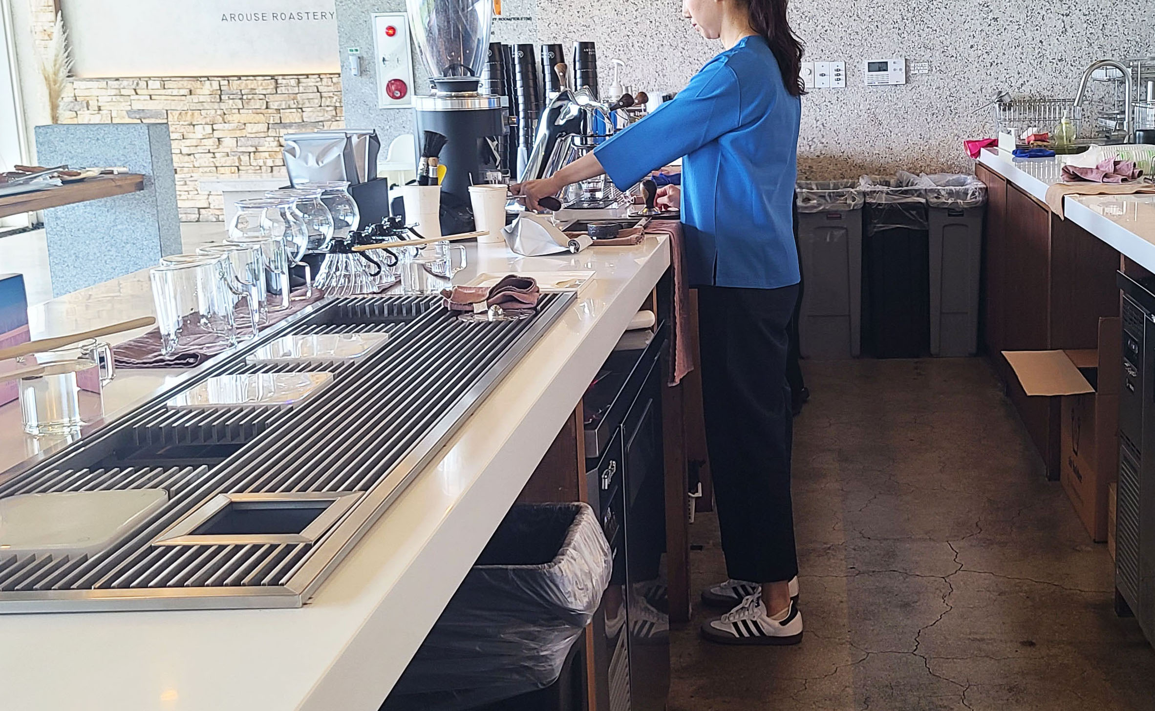 여름 생활한복 티셔츠 사선여밈 7부 여성용 폴리마 이미지 2