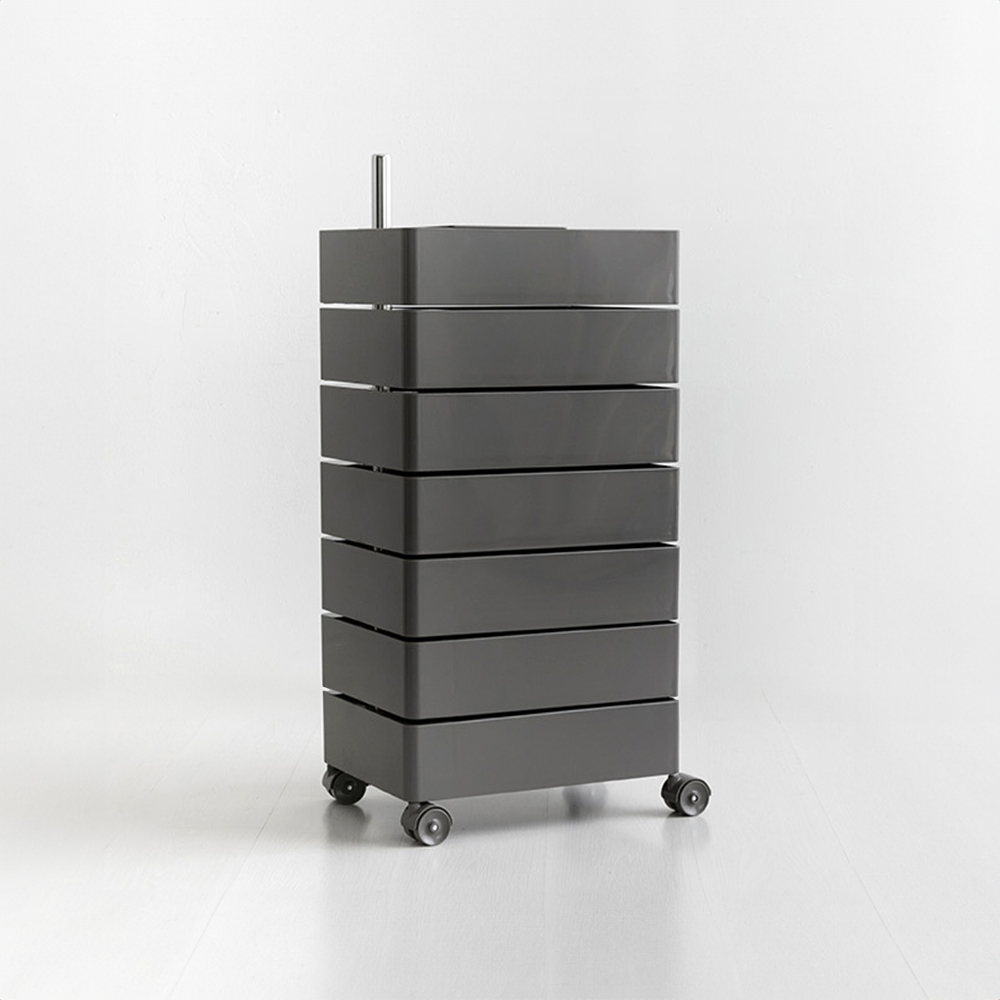 빙그리 회전서랍 트롤리 7단 다크그레이 5289.3006