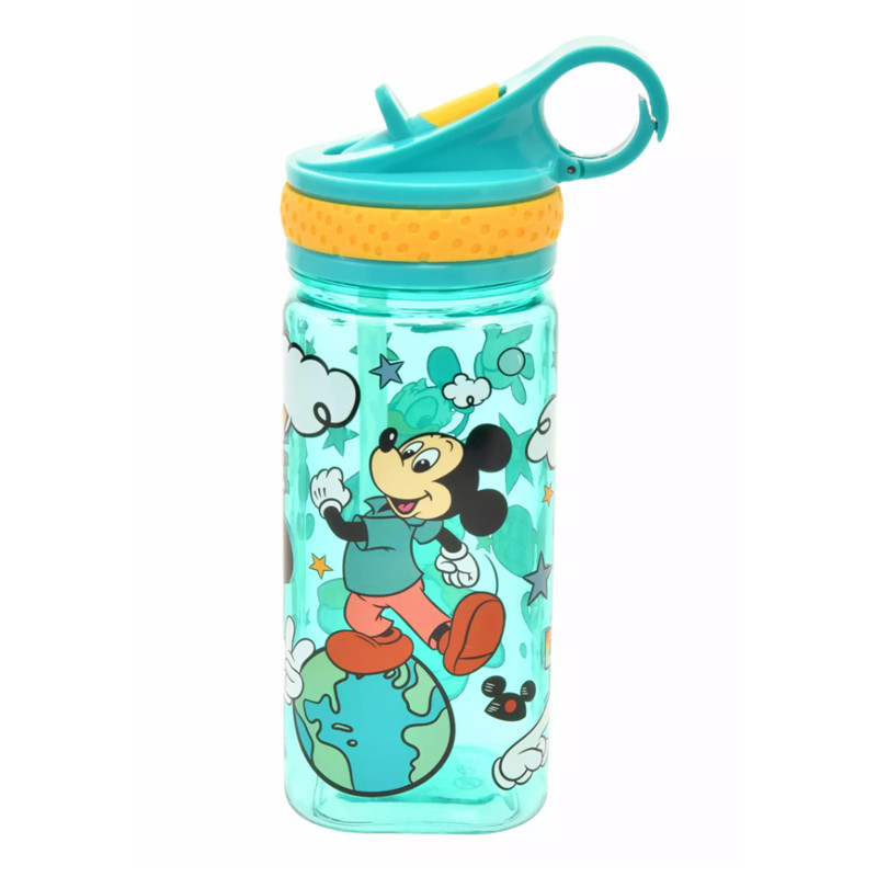 디즈니스토어 미키마우스 & 도날드덕 캐릭터 스퀘어 워터 보틀 retro pop 460ml - 주방·식기 - 하카타몰