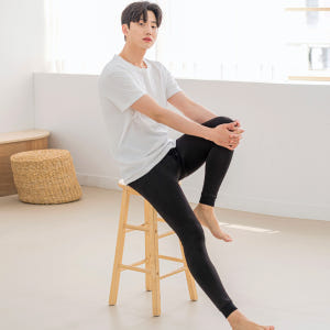 남성 겨울 기모 양모 발열 타이즈 레깅스 착용 후기 | 사이즈/핏 총정리 - 상품 이미지 4