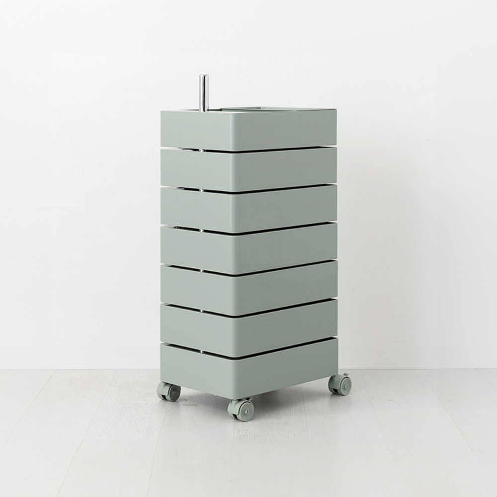 빙그리 회전서랍 트롤리 7단 클래식그린 5525.5518