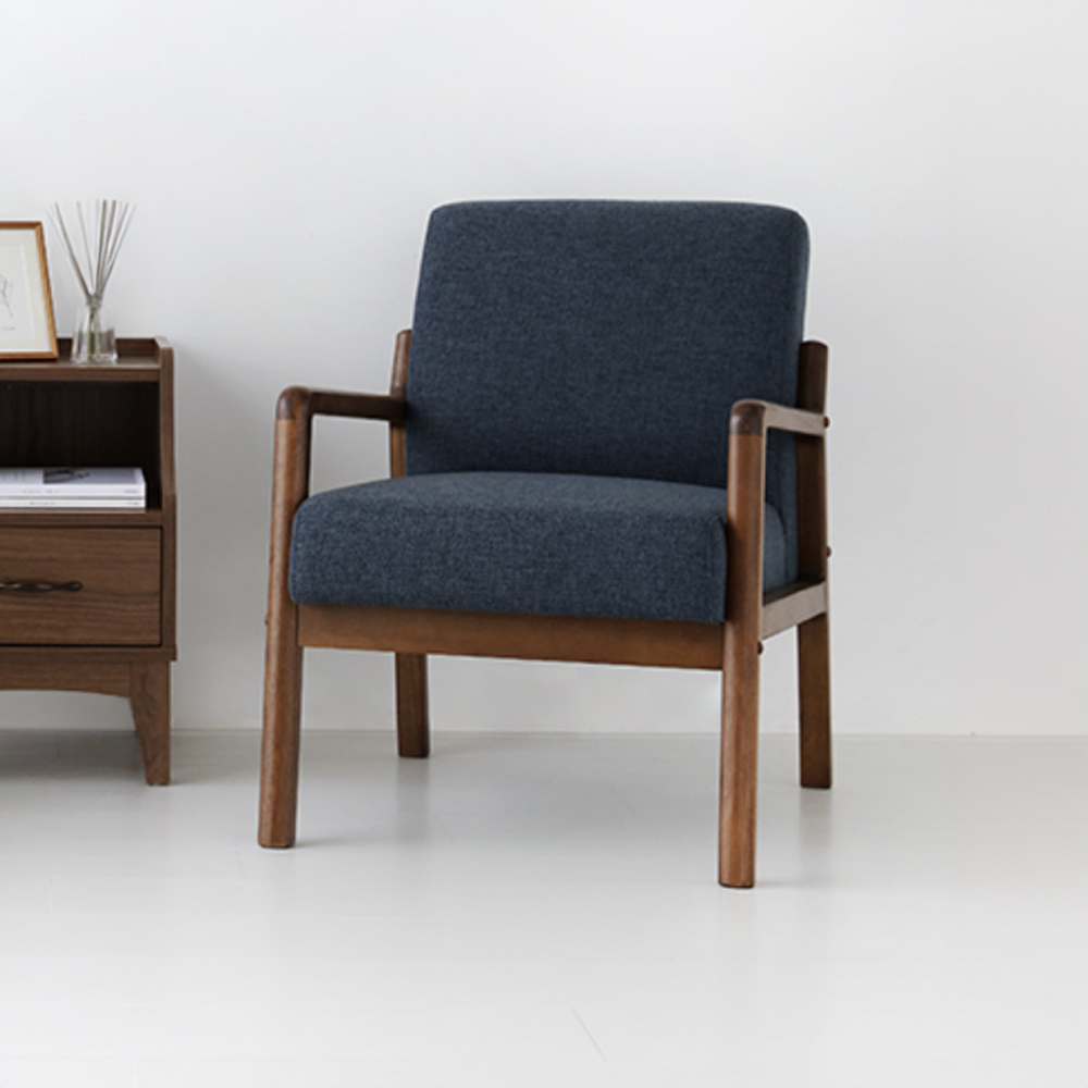 데니쉬 패브릭 소파 1인 다크블루, 5880.8528