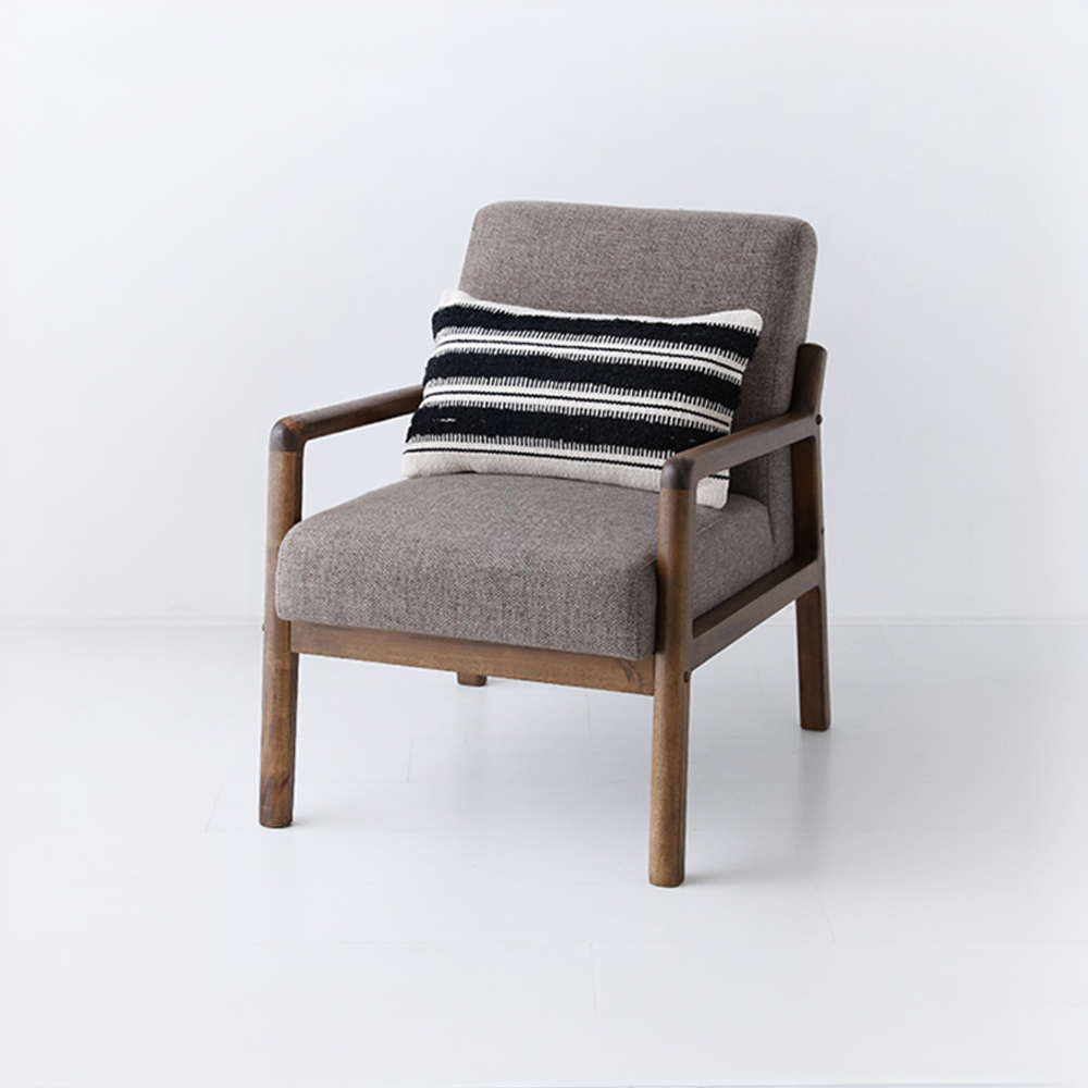 데니쉬 패브릭 소파 1인 모카브라운, 5645.4652