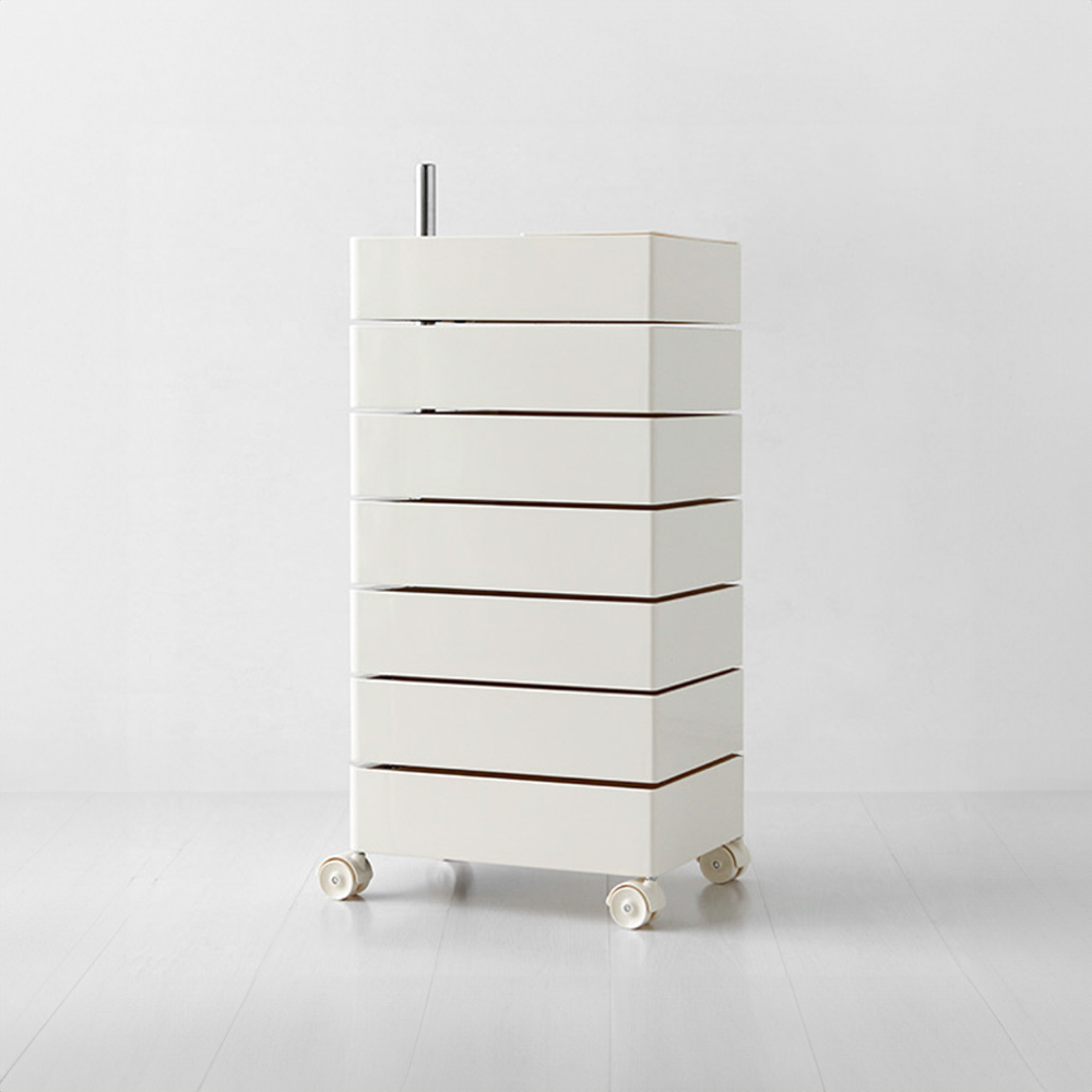 빙그리 회전서랍 트롤리 7단 크림 1019.7772