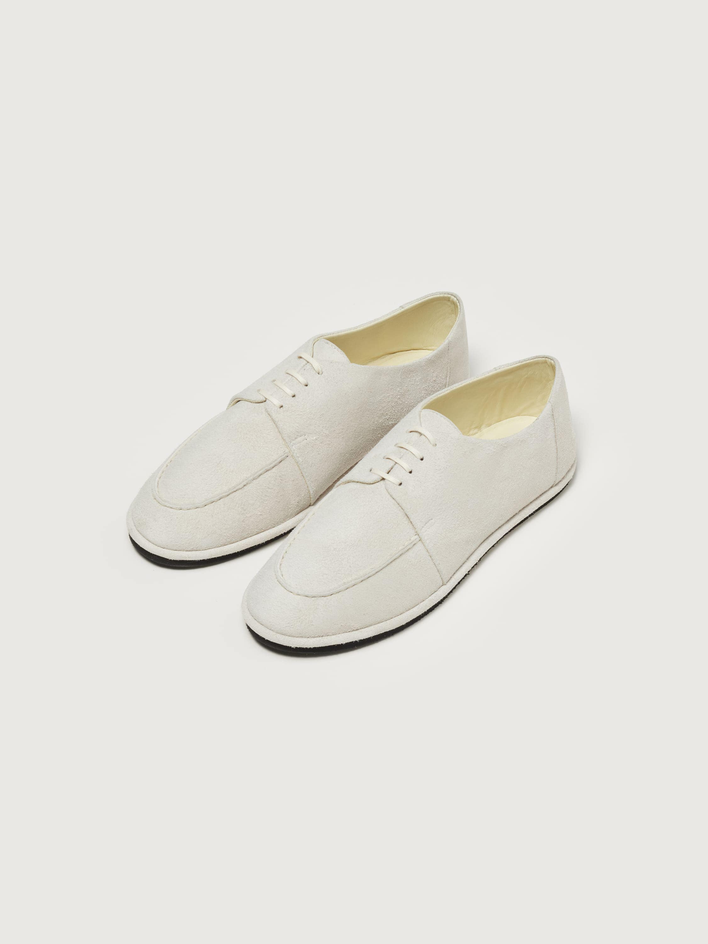 오라리 AURALEE SUEDE SHOES 스웨이드 슈즈 단화 베이지 화이트 - 상세 이미지 2