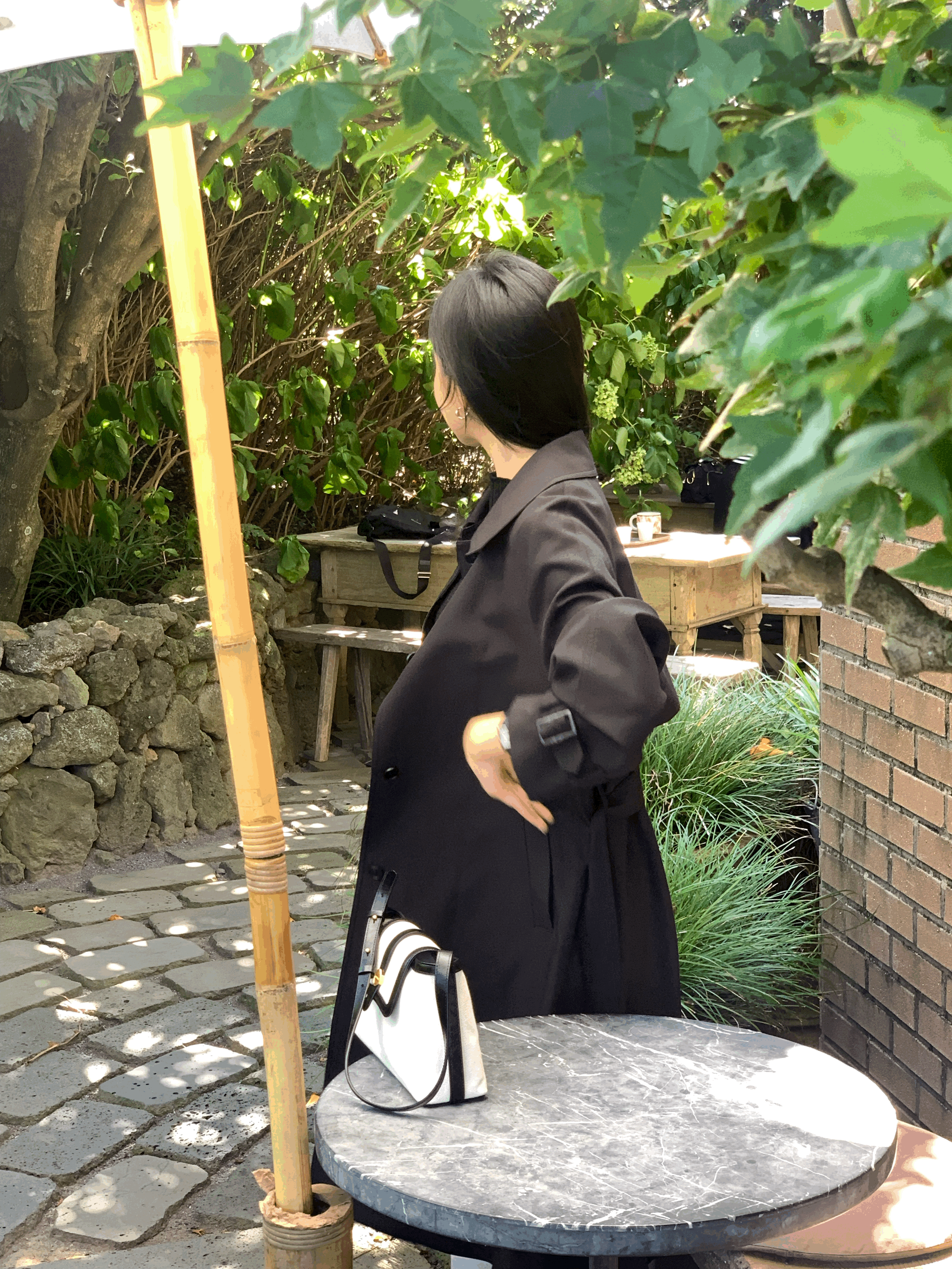[Premium]🦋르베 카라 싱글 롱 트렌치코트 벨트 간절기아우터 바바리자켓 (2C) 상세 이미지 64