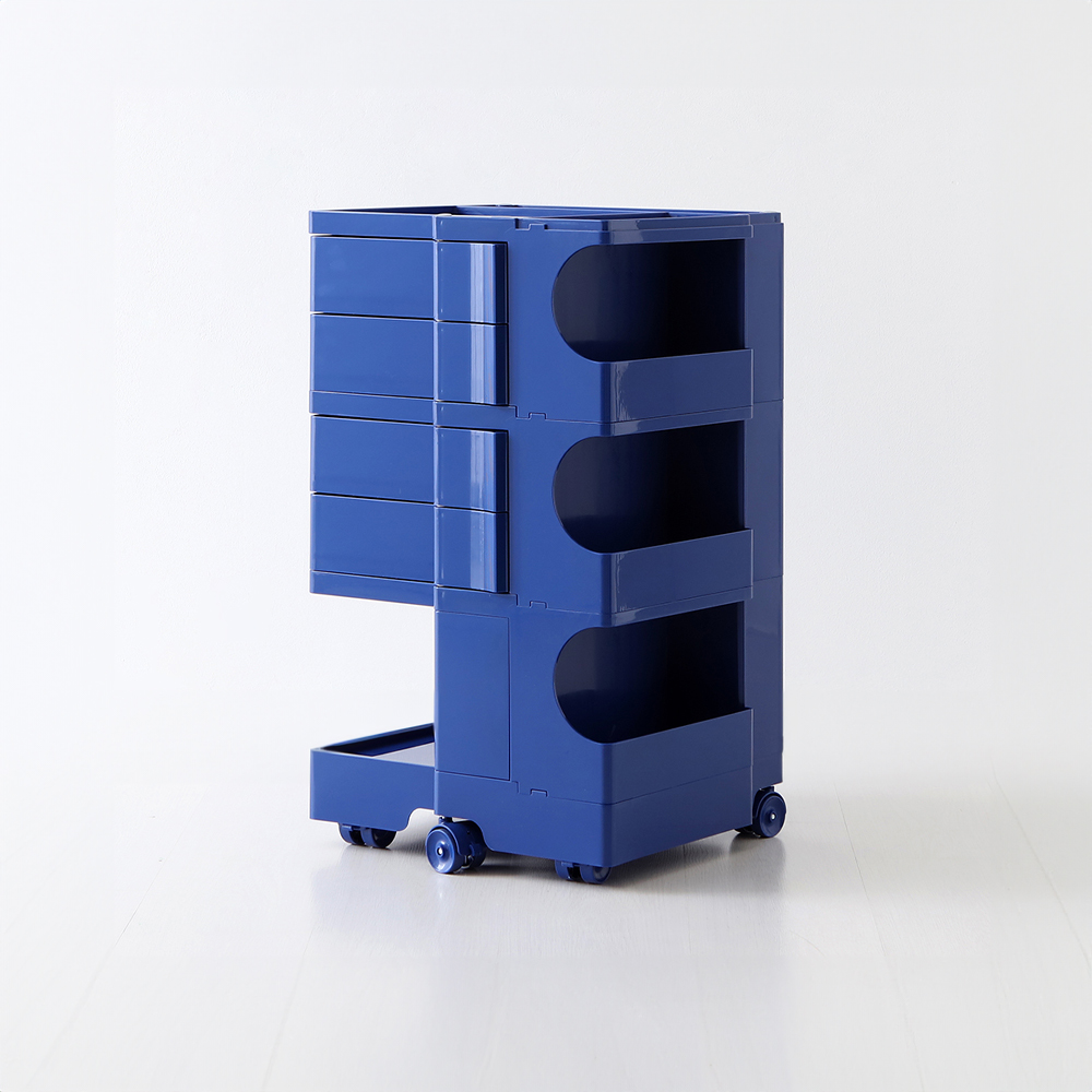 빙그리 회전서랍 트롤리 4단 블루 5860.1250