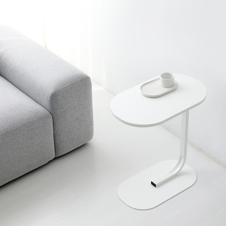 두게드 사이드테이블 A형 화이트 4519.3264