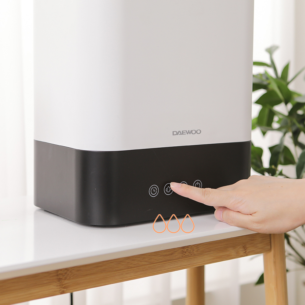 대우 5L 대용량 가열식 살균 가습기 자동세척 저소음 리모컨