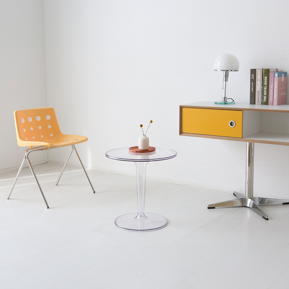 빙그리 사이드테이블 원형 투명 6003.7279