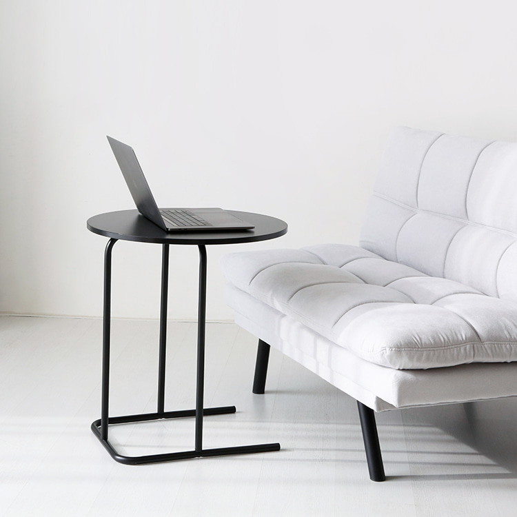 두게드 사이드테이블 원형 D55 블랙 0629.7034