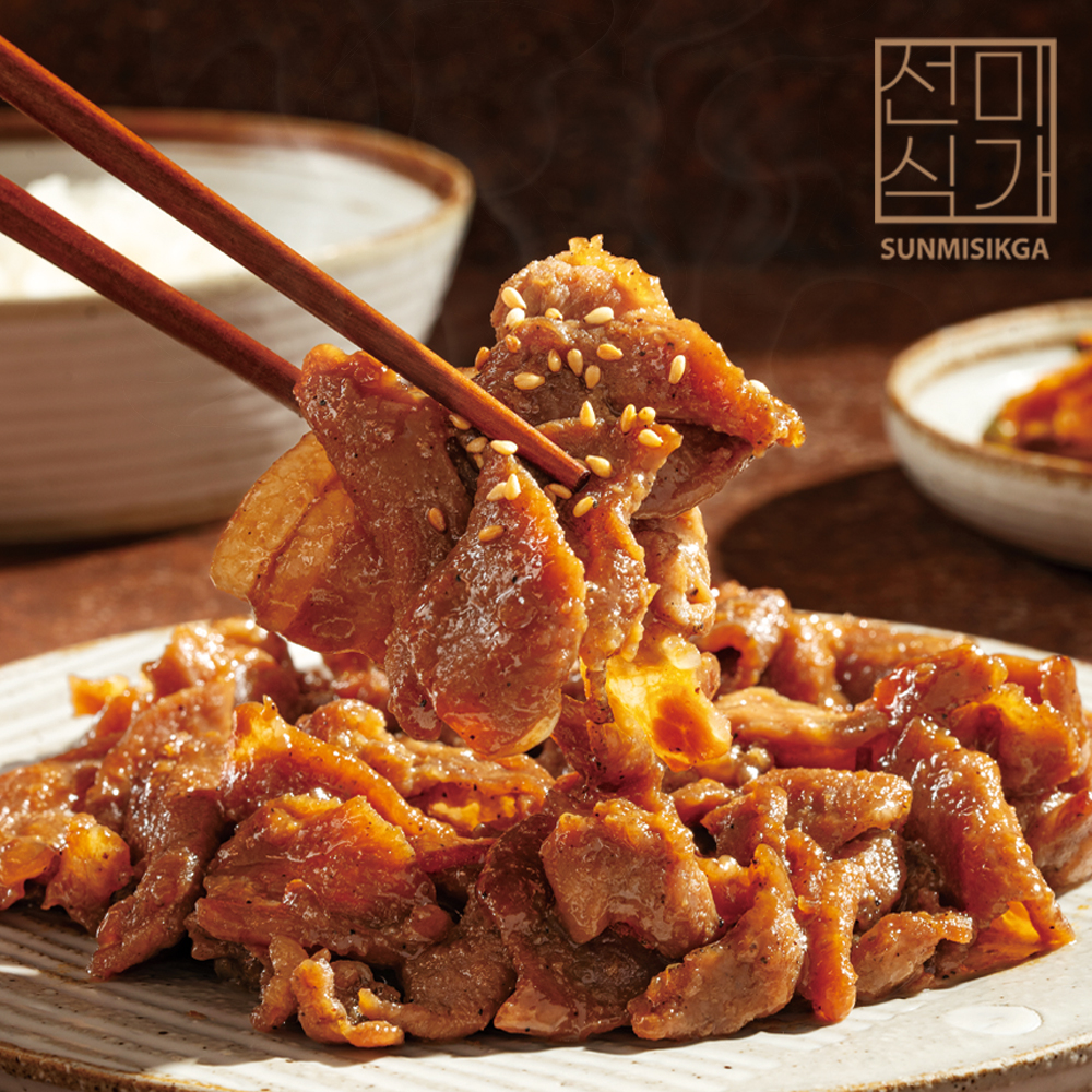 선미식가 100% 순살 닭다리살 닭갈비 1팩+간장돼지불고기 1팩