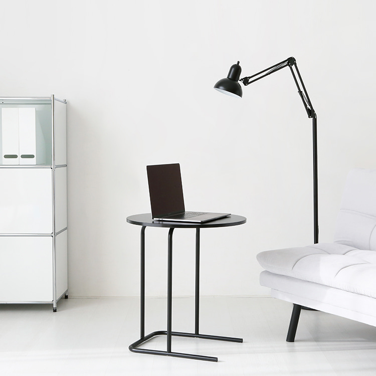 두게드 사이드테이블 원형 D55 블랙 0629.7034