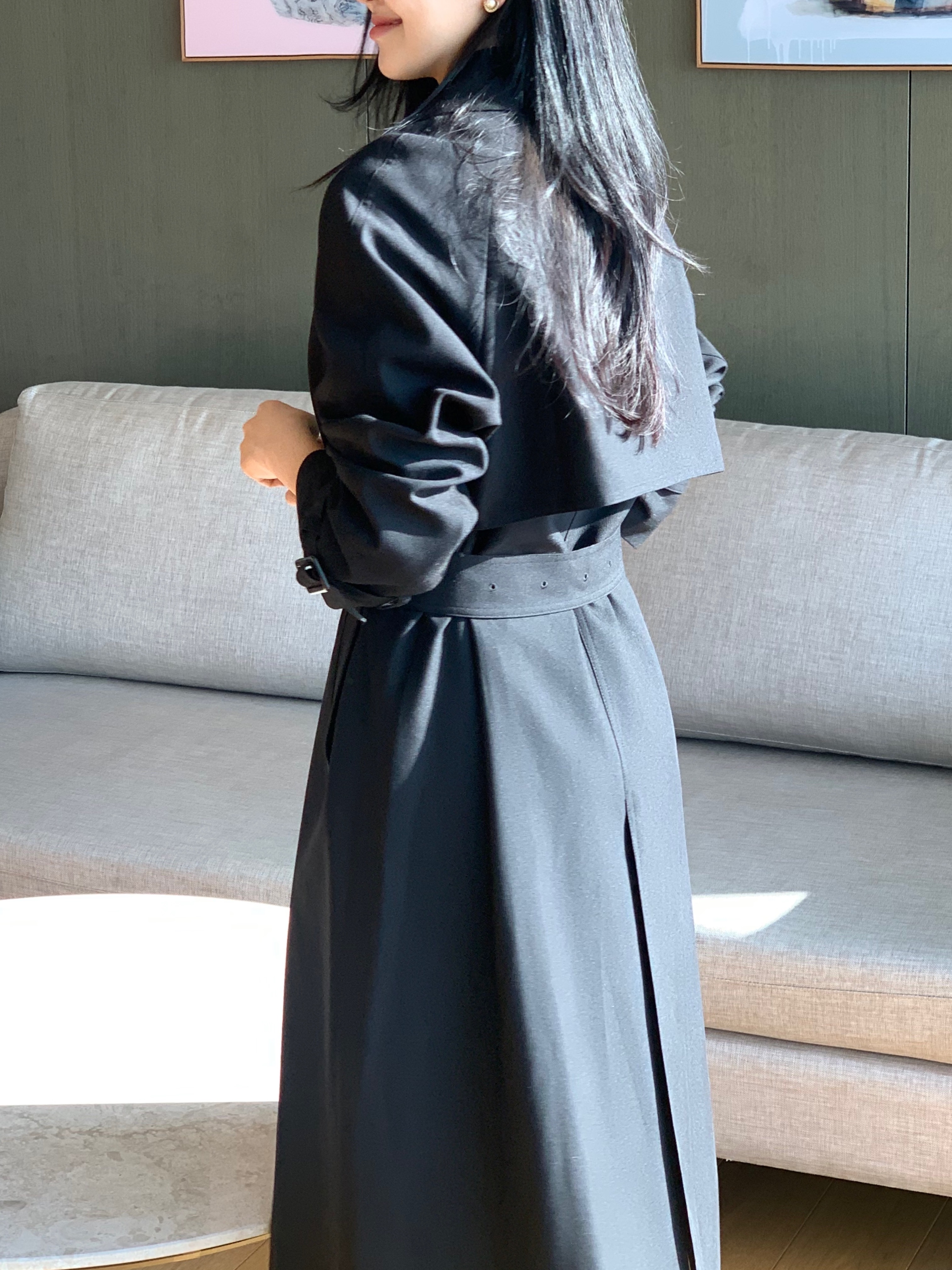 [Premium]🦋르베 카라 싱글 롱 트렌치코트 벨트 간절기아우터 바바리자켓 (2C) 상세 이미지 81