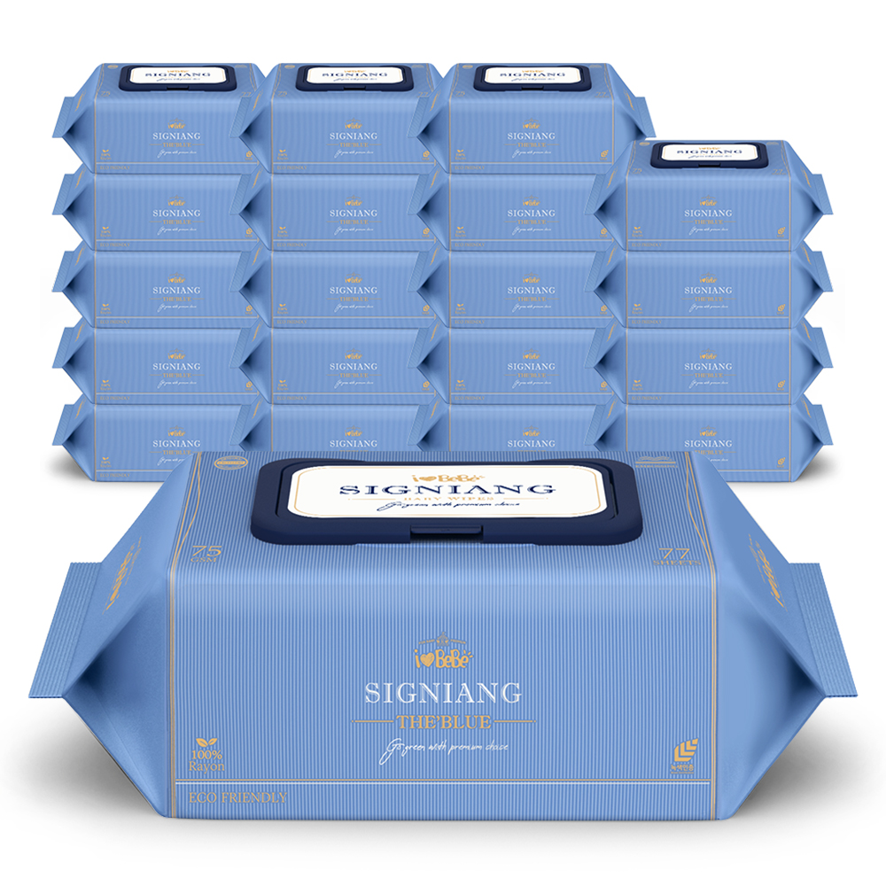 아이러브베베 시그니앙 더블루 75g 엠보 생분해원단 72매, 20개