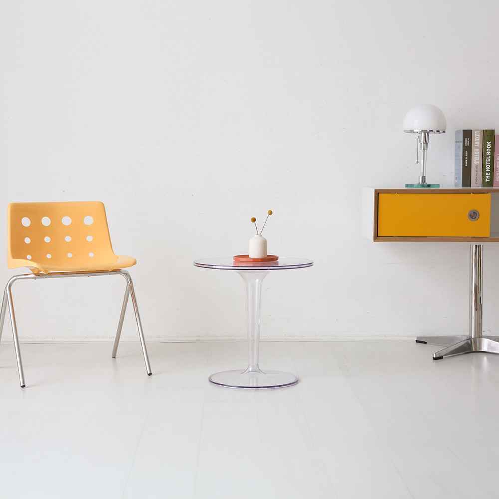 빙그리 사이드테이블 원형 투명 6003.7279