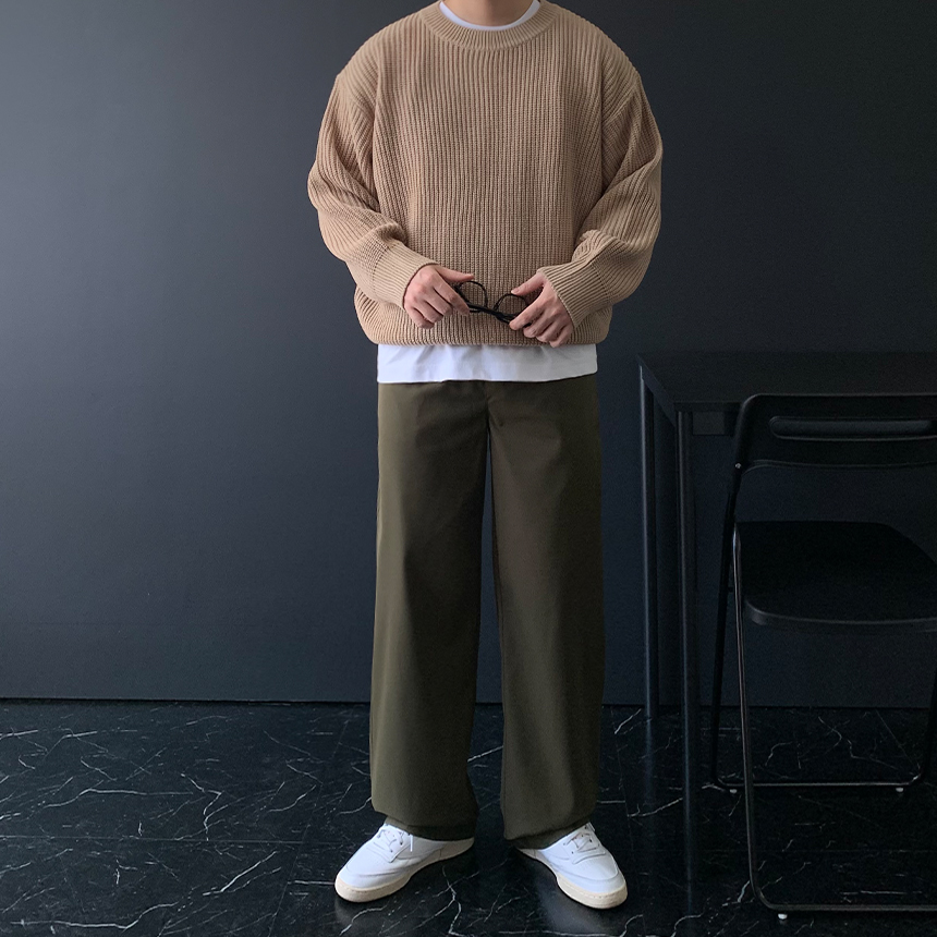 남자와이드팬츠 구김없는 통넓은바지 - 상세 이미지 3
