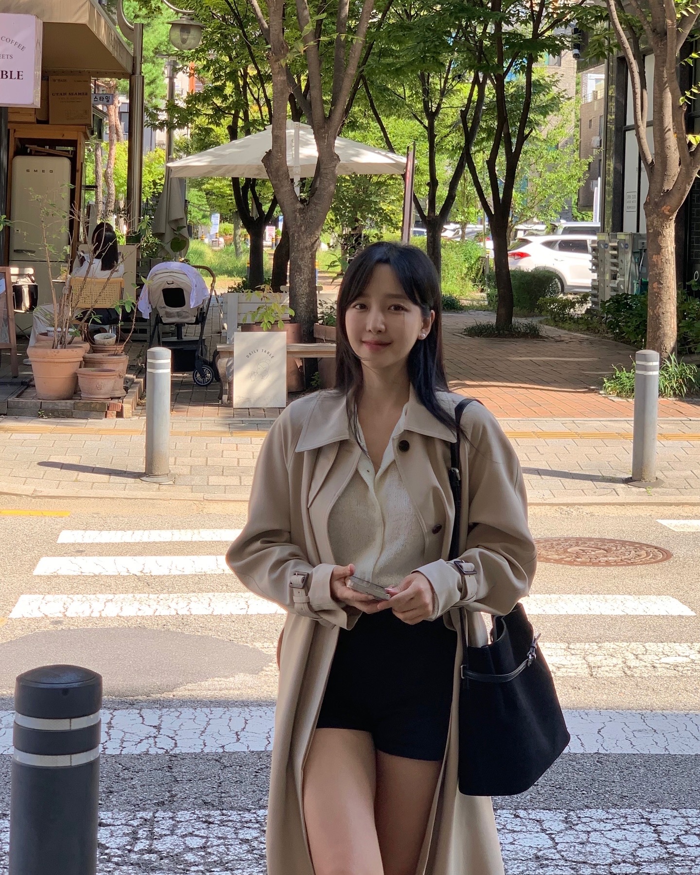 [Premium]🦋르베 카라 싱글 롱 트렌치코트 벨트 간절기아우터 바바리자켓 (2C) 상세 이미지 14