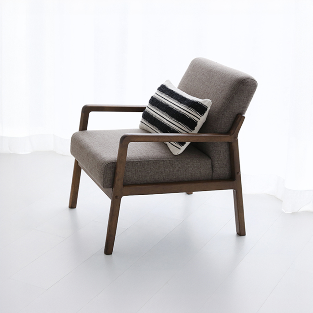 데니쉬 패브릭 소파 1인 모카브라운, 5645.4652