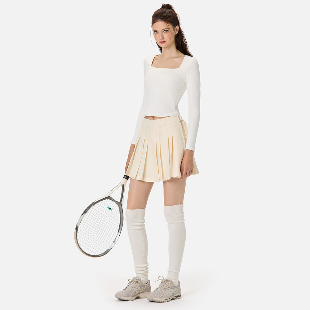 컴포트 플리츠 스커트 AWWESK101