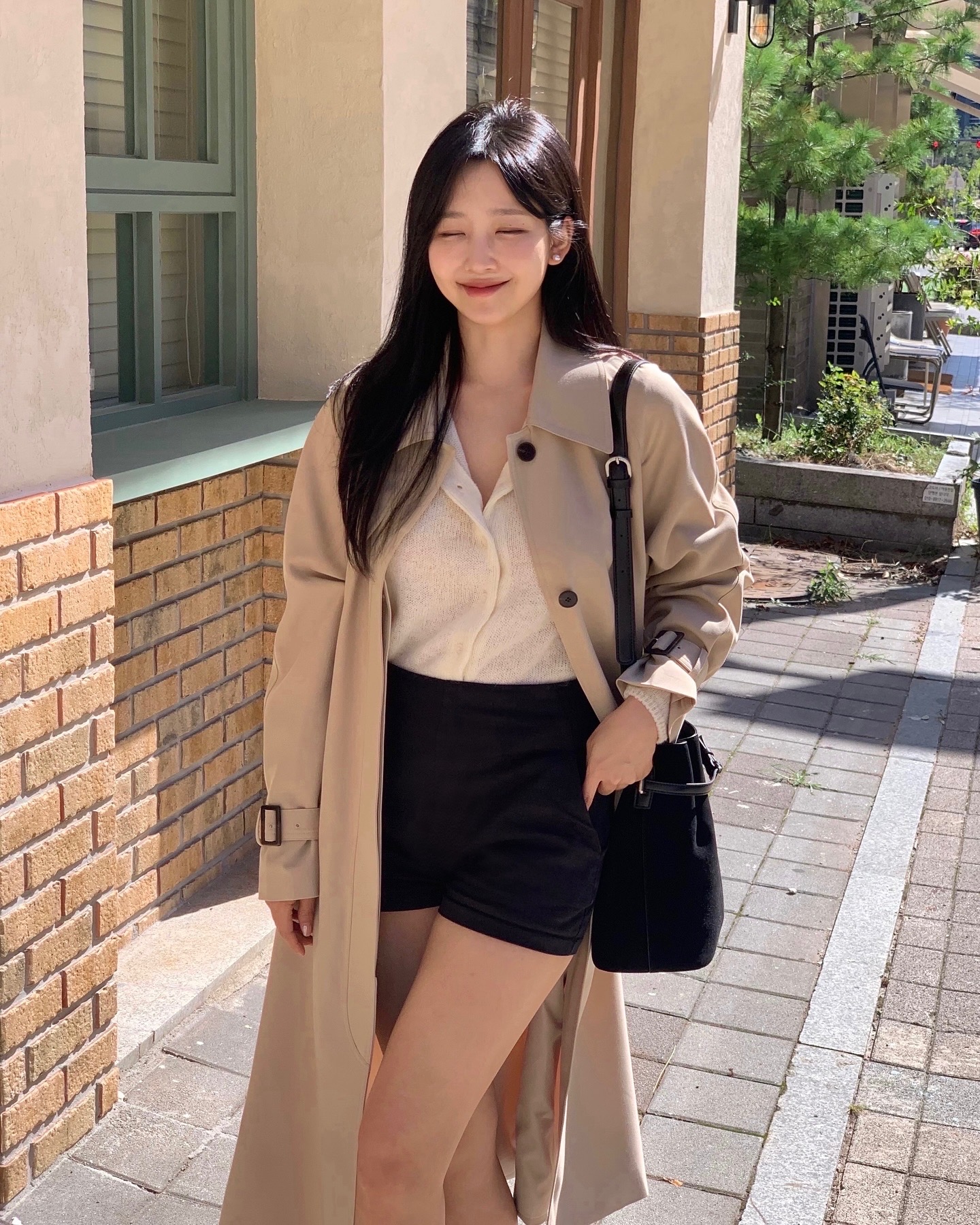 [Premium]🦋르베 카라 싱글 롱 트렌치코트 벨트 간절기아우터 바바리자켓 (2C) 상세 이미지 7
