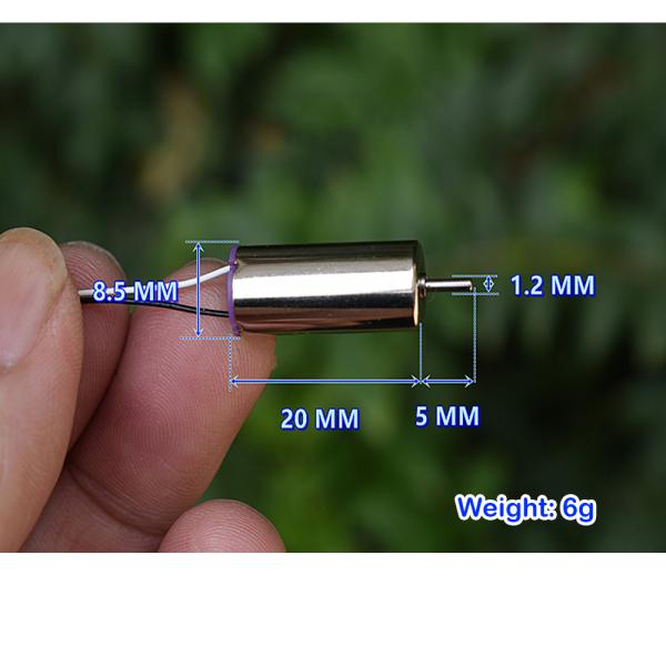 미니 8520 코어리스 모터 고속 대형 토크 강력한 모터 CW CCW 미니 8.5mm x 20mm 모터 RC 드론 항공기 DC 3.7V 53000RPM : 리셀바이