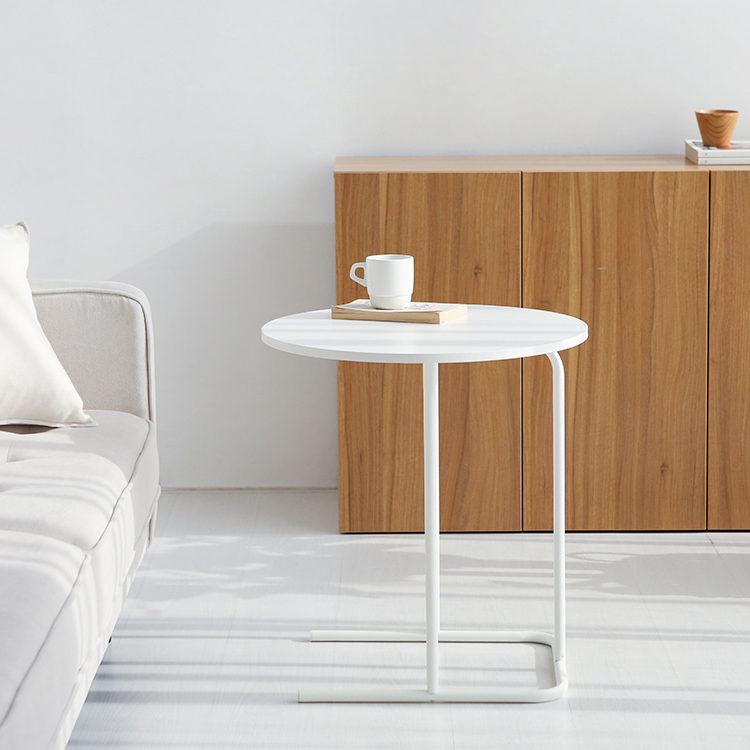 두게드 사이드테이블 원형 D55 화이트 1341.7253