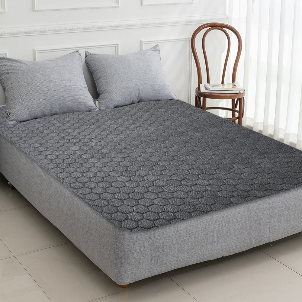 3H 한일온열기 전자파없는 차단 전기매트 캠핑 전기요 전기장판 탄소 워셔블 2인용 150x200 블랙