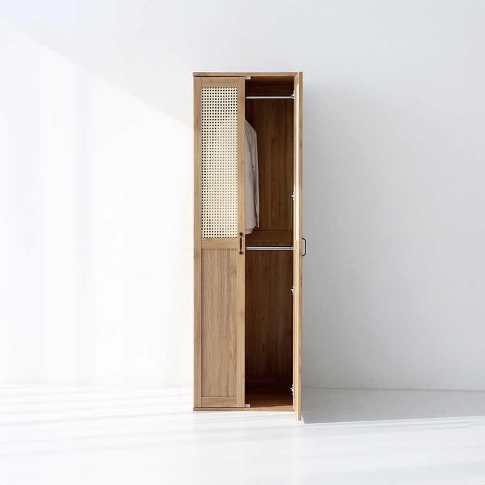 [희망일배송] 벤탄 옷장 2문 GIM19560RT 600x590x1950mm, 2단, 캄포어베니어 1633.7670 - 상세 이미지 3