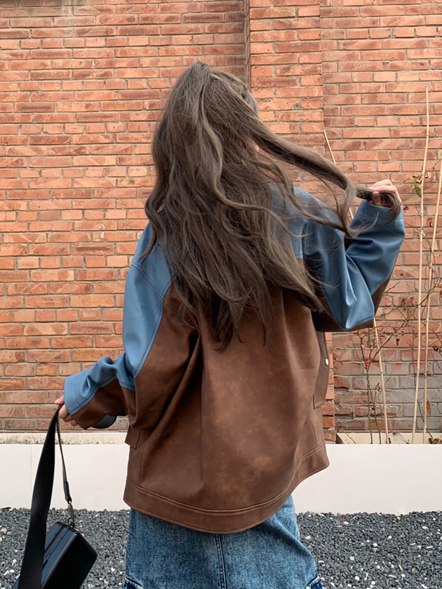 손해보기싫어서 8화 신민아 자켓 가죽 손해영 오버핏 스티치 의상 옷 패션 - 상세 이미지 3
