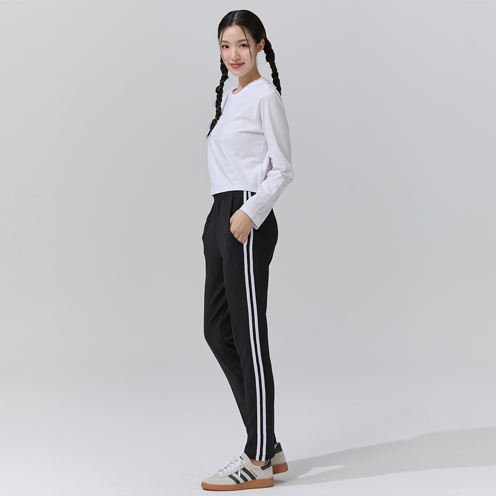 [블랙몬스터핏] 여성 이선 기모  트레이닝 바지 헬스 운동복 츄리닝 이미지 2