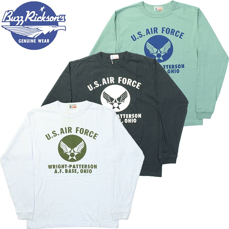 버즈릭슨 BUZZ RICKSON US AIR FORCE 긴팔 티셔츠 BR69446 3컬러 - 메인 이미지