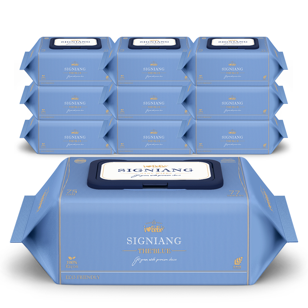 아이러브베베 시그니앙 더블루 75g 엠보 생분해원단 72매, 10개