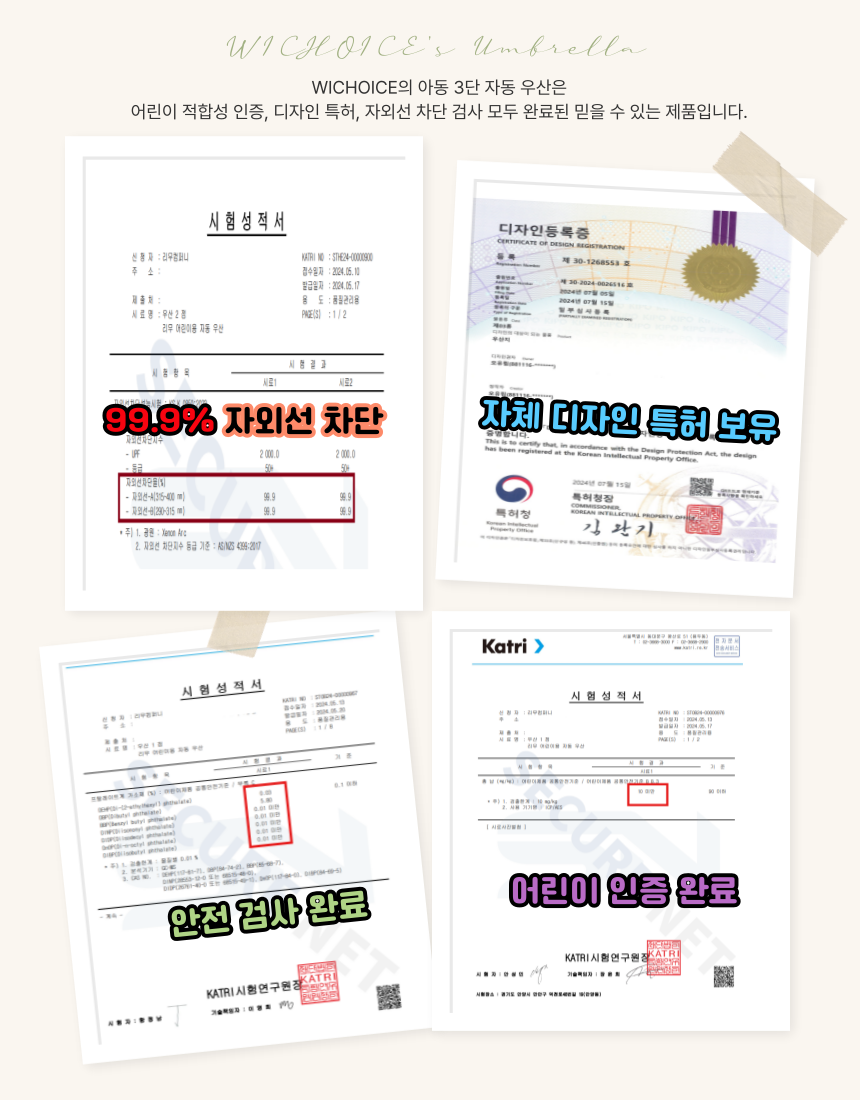 어린이 초등학생 자동 3단 튕김방지 내가할게우산 입학선물 이미지 6