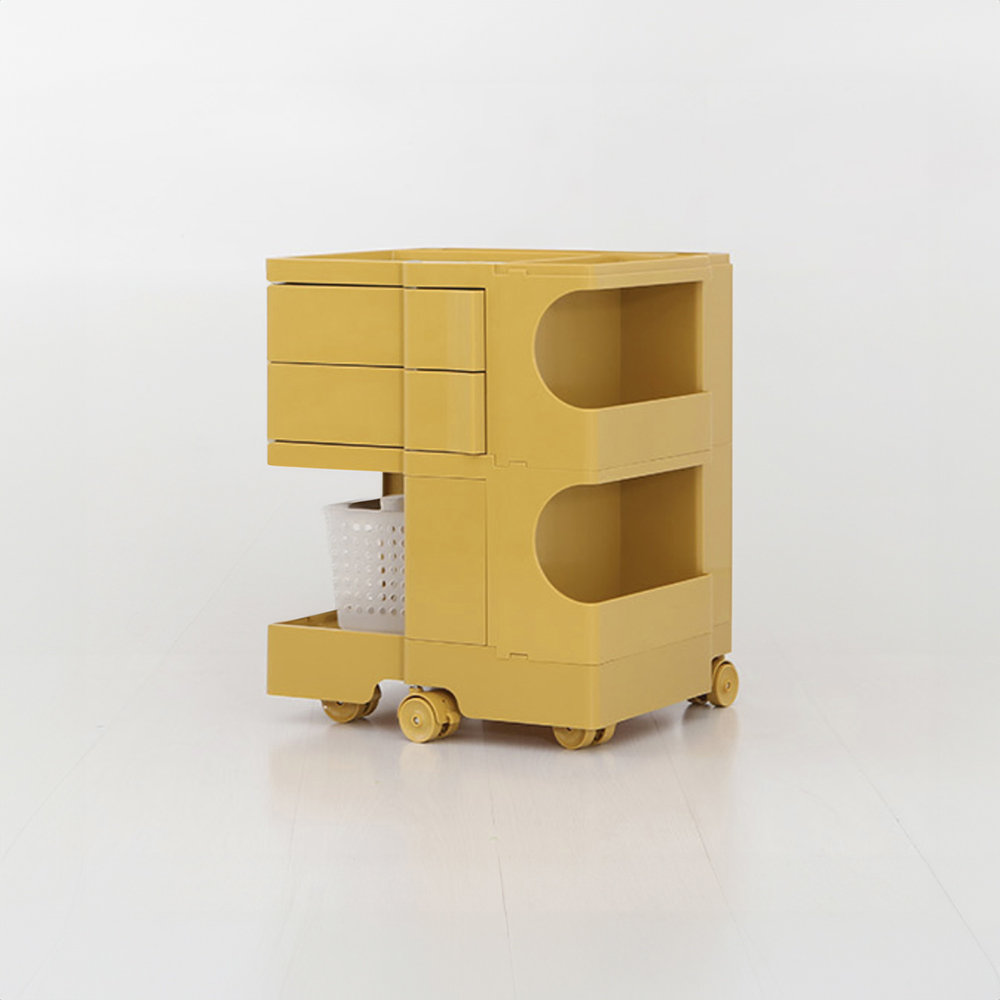 빙그리 회전서랍 트롤리 2단 옐로우 2640.6487