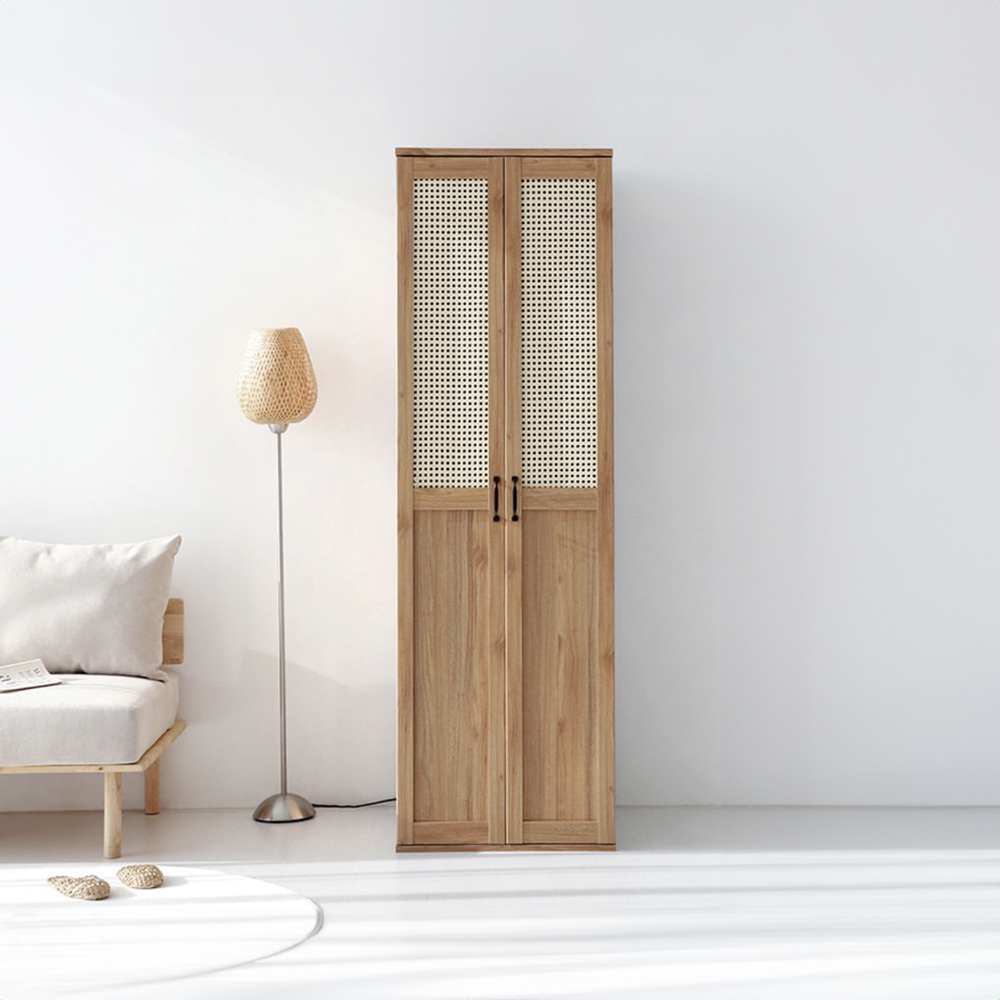 [희망일배송] 벤탄 옷장 2문 GIM19560RT 600x590x1950mm, 2단, 캄포어베니어 1633.7670 이미지 8