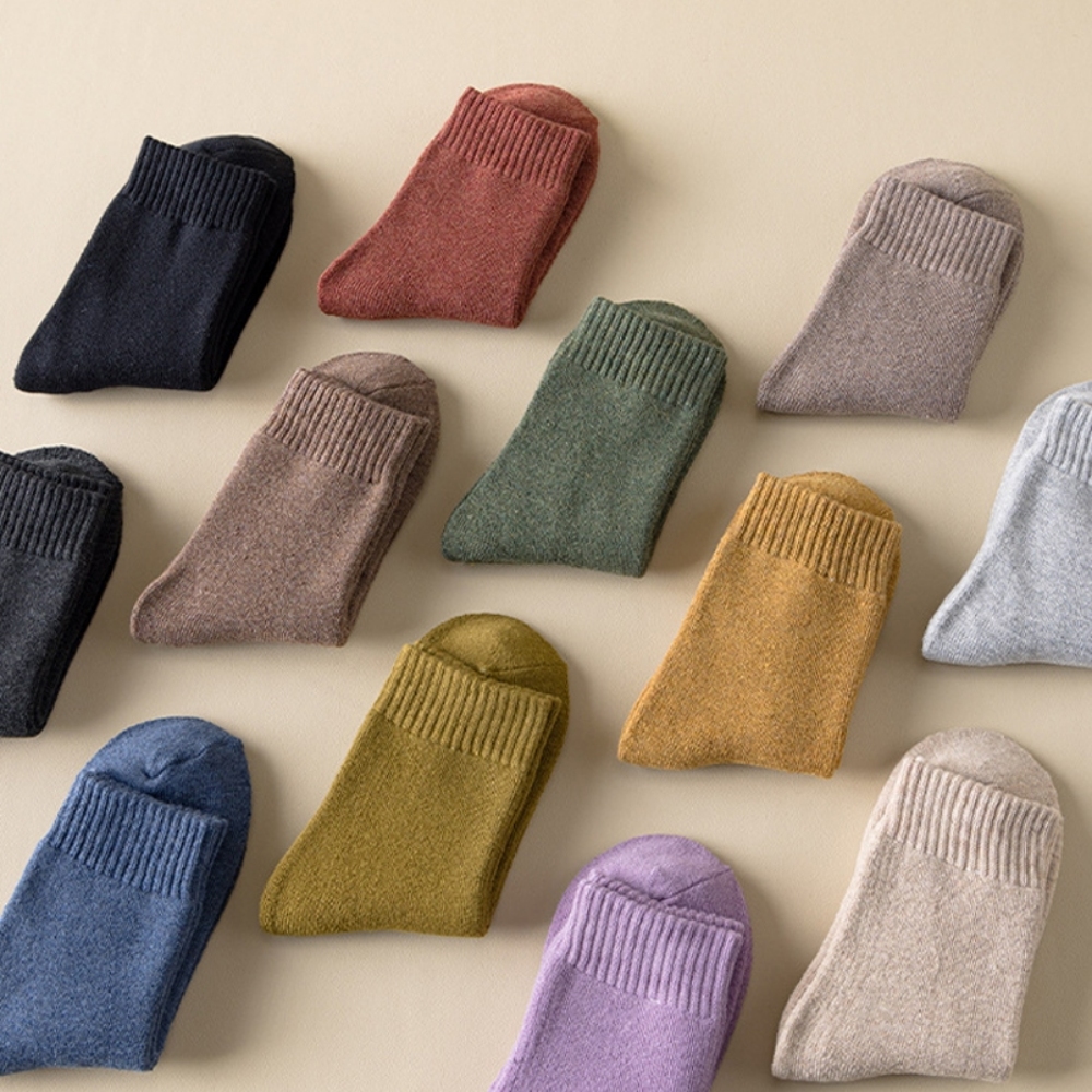 얇은수면양말 빅사이즈수면양말 압축 순면 브릭레드