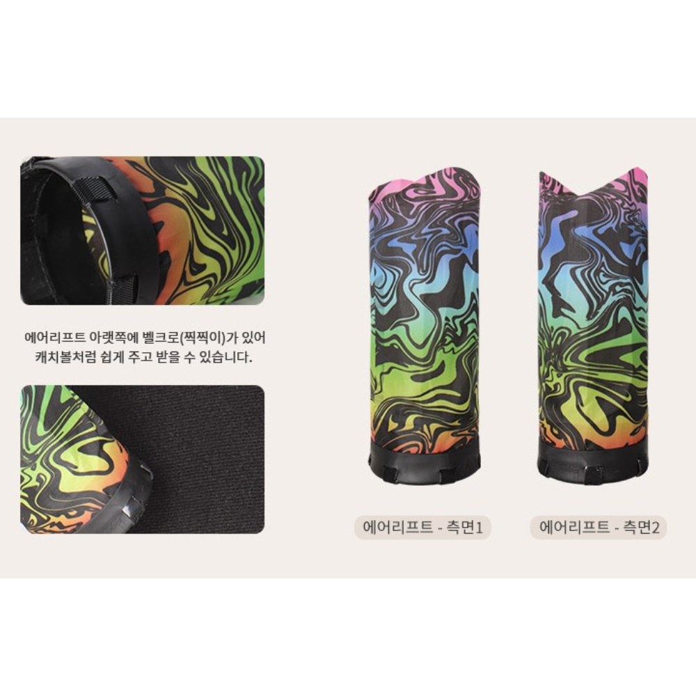 소프트 캐치볼 세트 던지기 받기 놀이 에어리프트 패들 실내 실외 캐치볼 - 상세 이미지 4